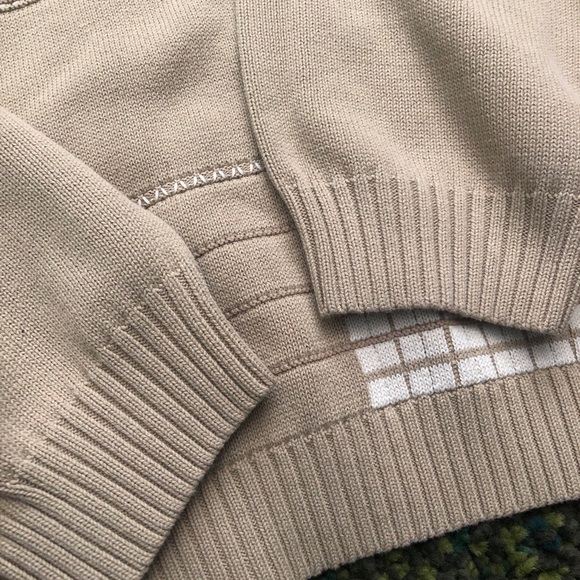 Arnold Palmer Vintage Patterned V Neck Sweater (L) - Picture 4 of 6